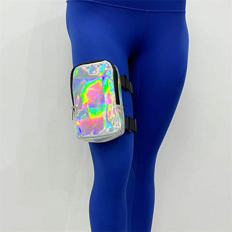 Silver Holographic Thigh Bag