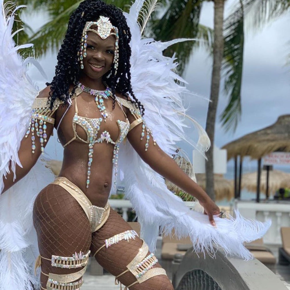 2 PAIRS LUXE GOLD GLITTER FISHNETS