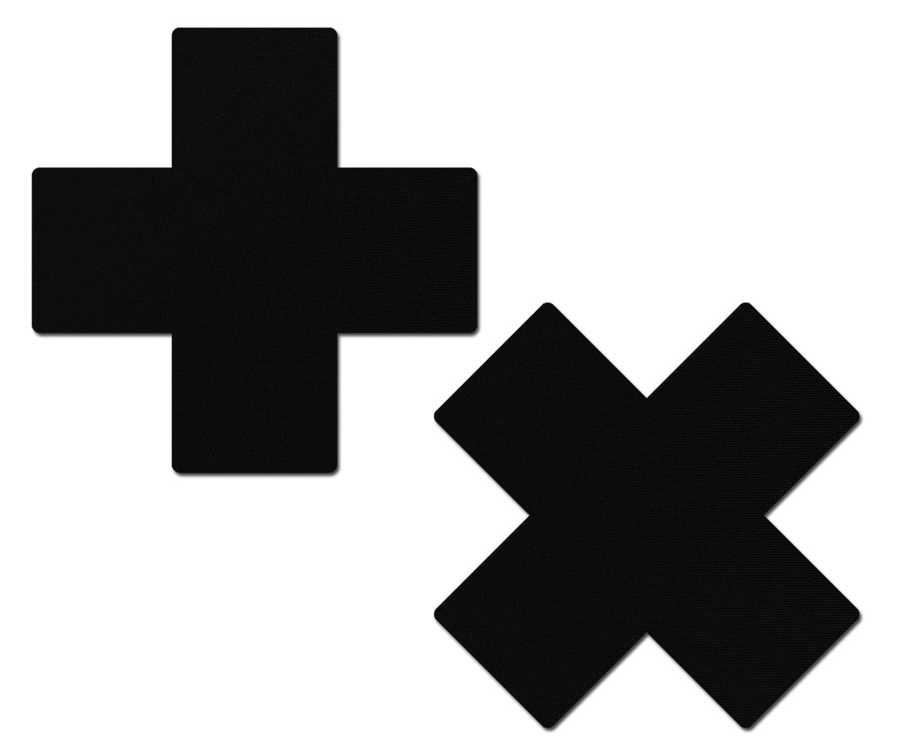 Plus X: Matte Cross Nipple Pasties by Pastease® o/s