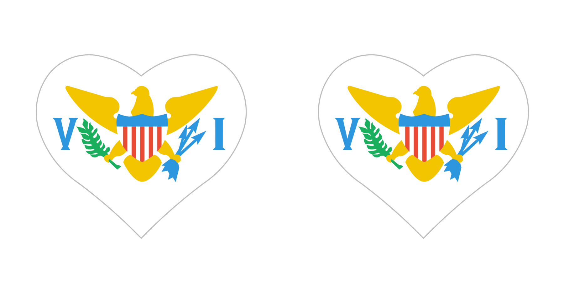 Virgin Island Love: Heart Nipple Pasties