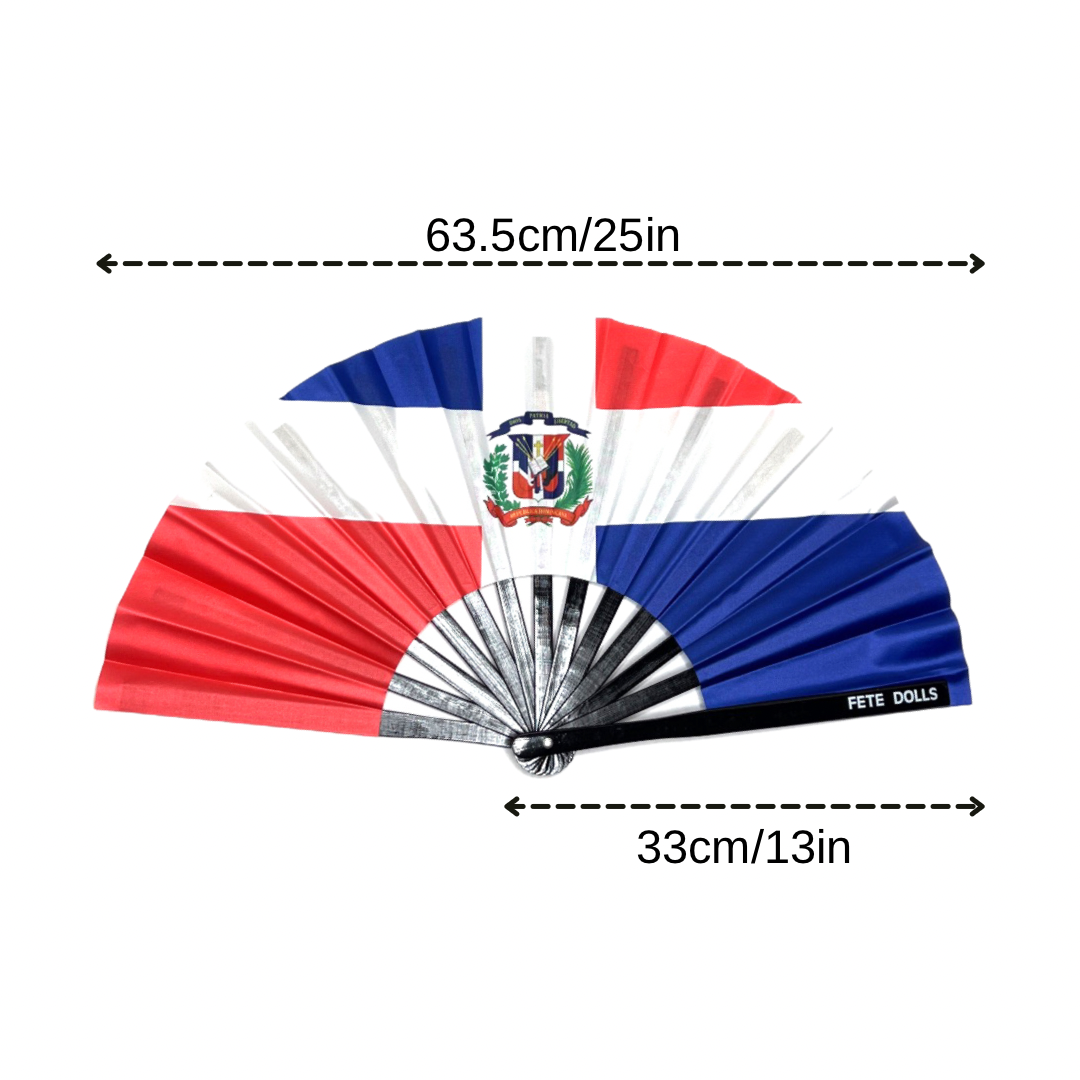 Dominican Republic Flag Fan
