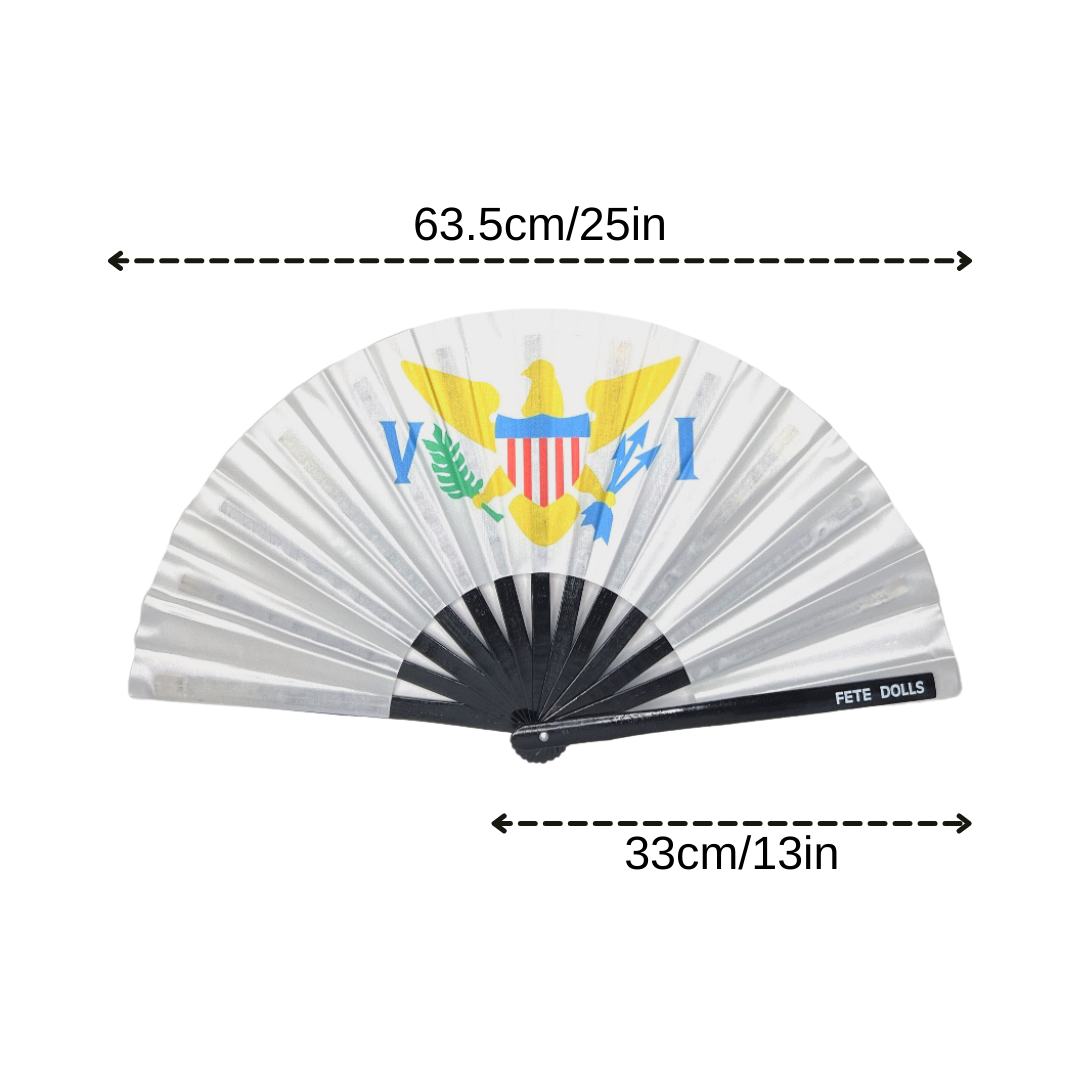US Virgin Island Flag Hand Fan