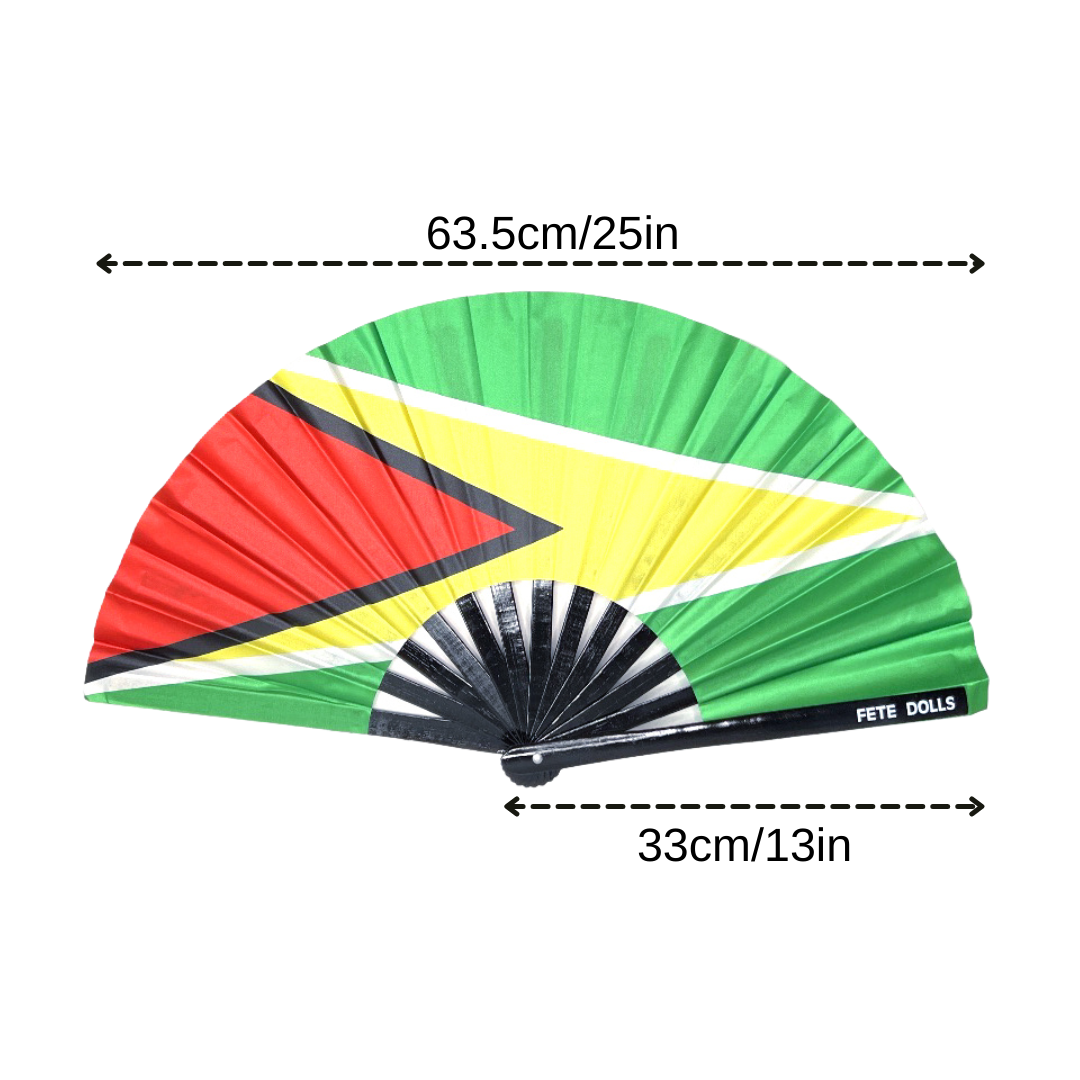 Guyana Flag Fan