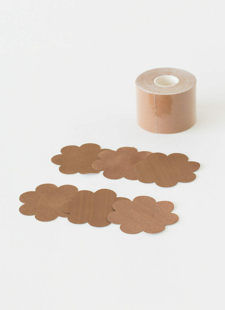 Fullness Body Tape with 3 Pairs of Nipple Covers - Mocha