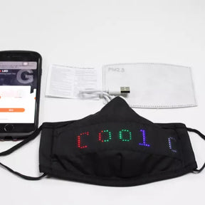 FLASHING MESSAGE SMART MASK