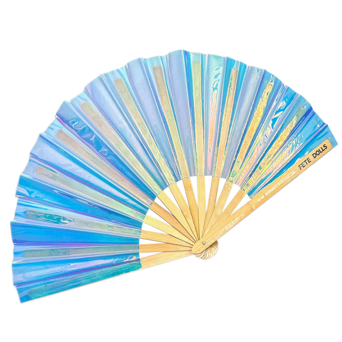 Rainbow Iridescent Hand Fan