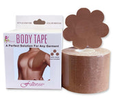 Fullness Body Tape with 3 Pairs of Nipple Covers - Mocha