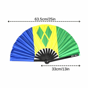 St Vincent  and the Grenadines Flag Fan