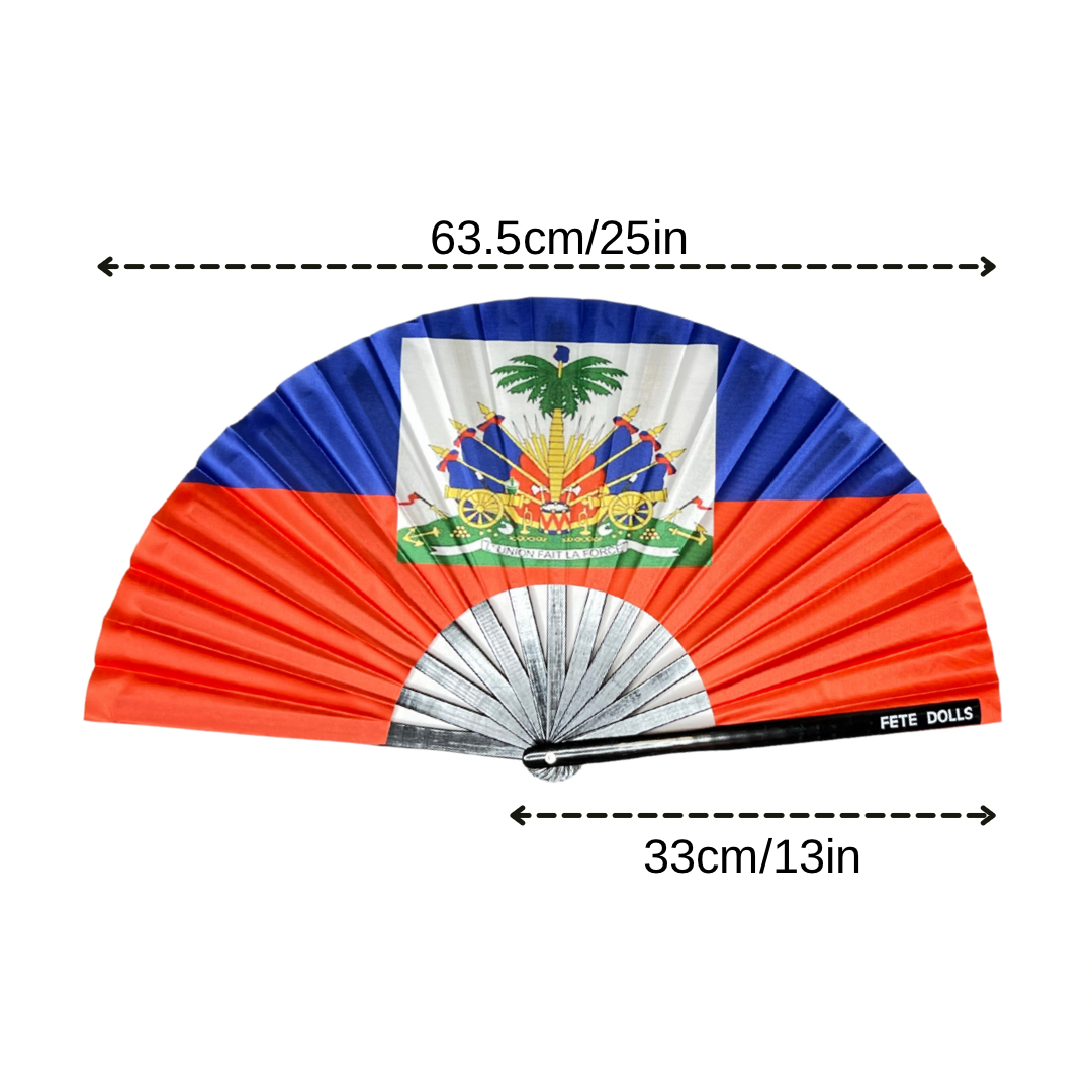 Haiti Flag Fan