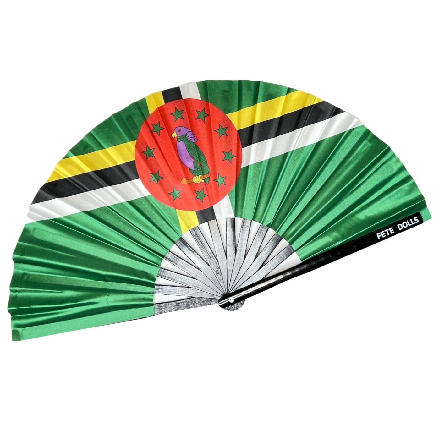 Dominica Flag Fan 