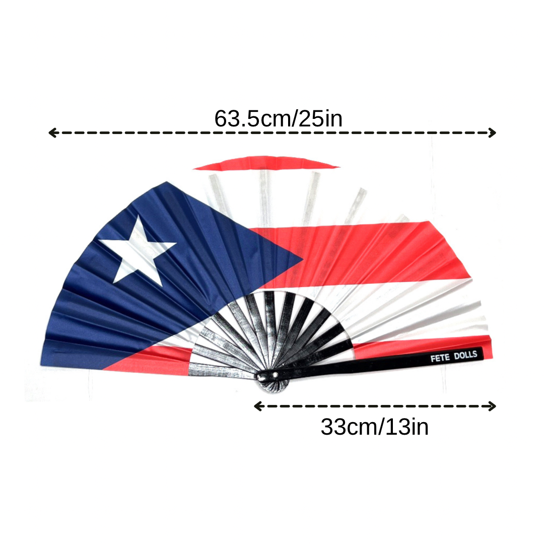 Puerto Rico Flag Fan