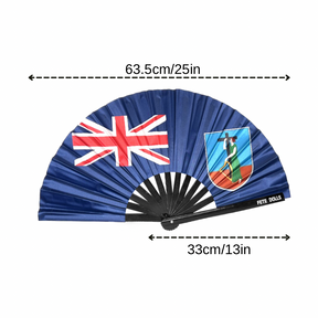 Montserrat Flag Fan