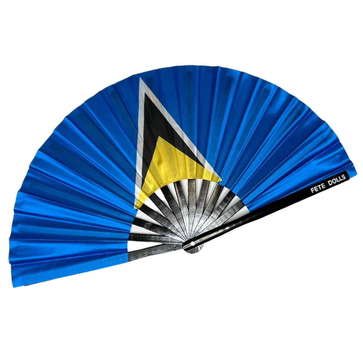 St. Lucia Flag Fan